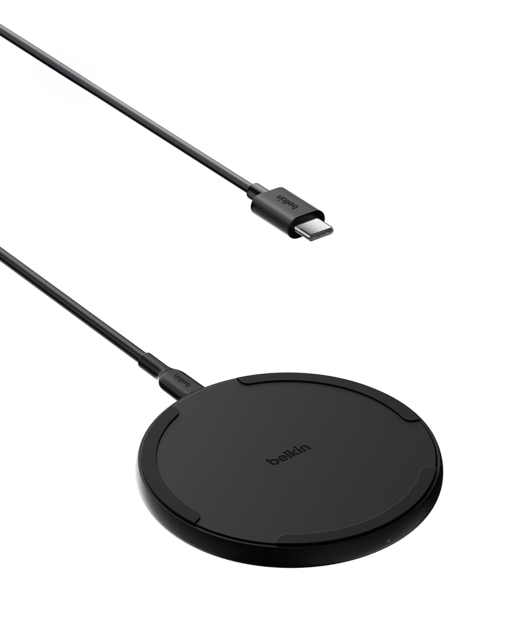 Belkin BoostCharge Wireless Charging Pad with Qi, 15W Fast Charging - Black