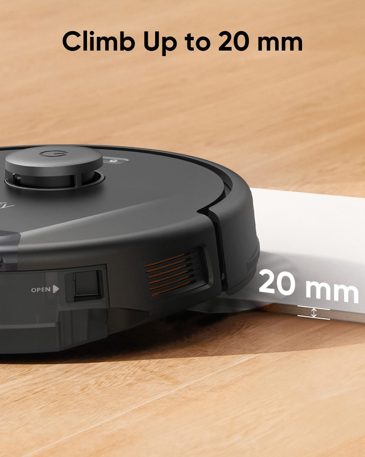 eufy L60 Hybrid Robot Vacuum Cleaner, Ultra Strong 5,000 Pa Suction to Remove Hair, Dust, iPath Laser Navigation, For Deep Floor Cleaning, Ideal for Hard Floors