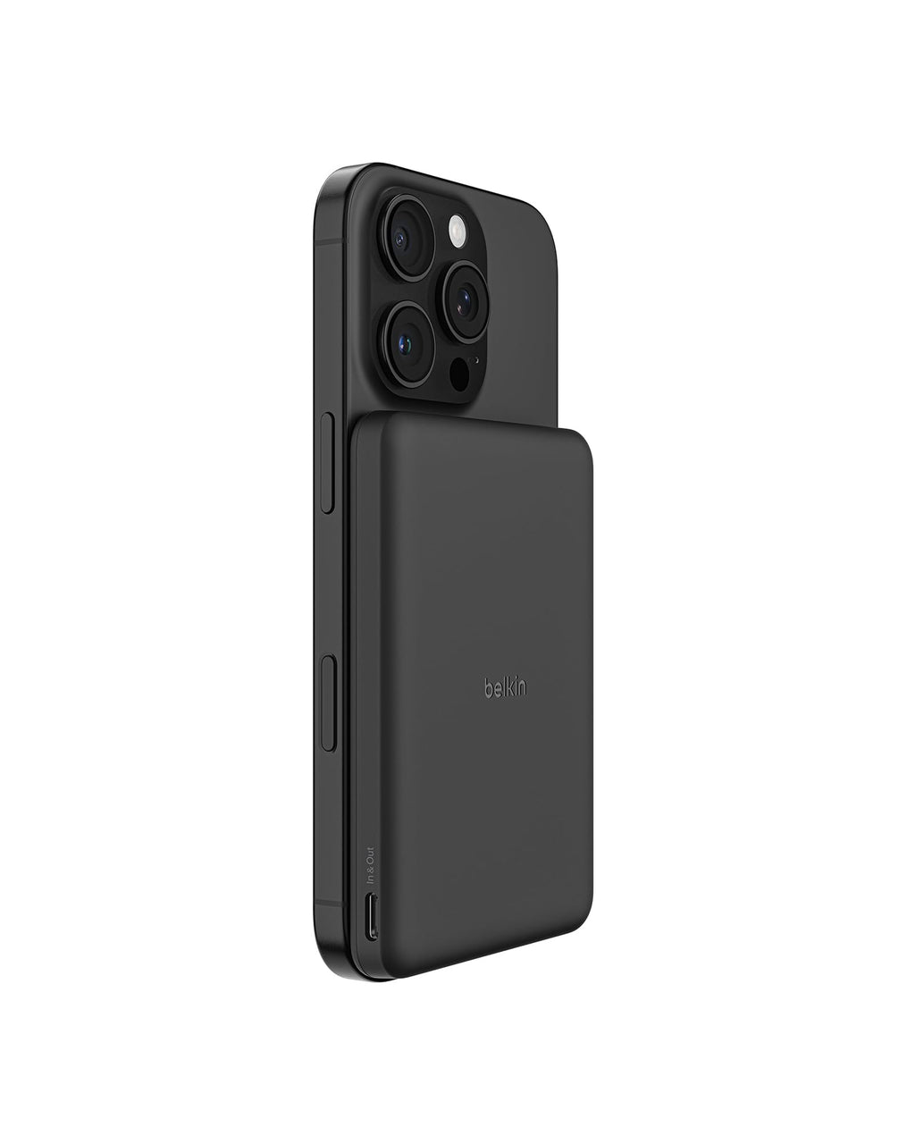 Belkin BoostCharge 5000mAh Slim Magnetic Power Bank with USB C Port - Black