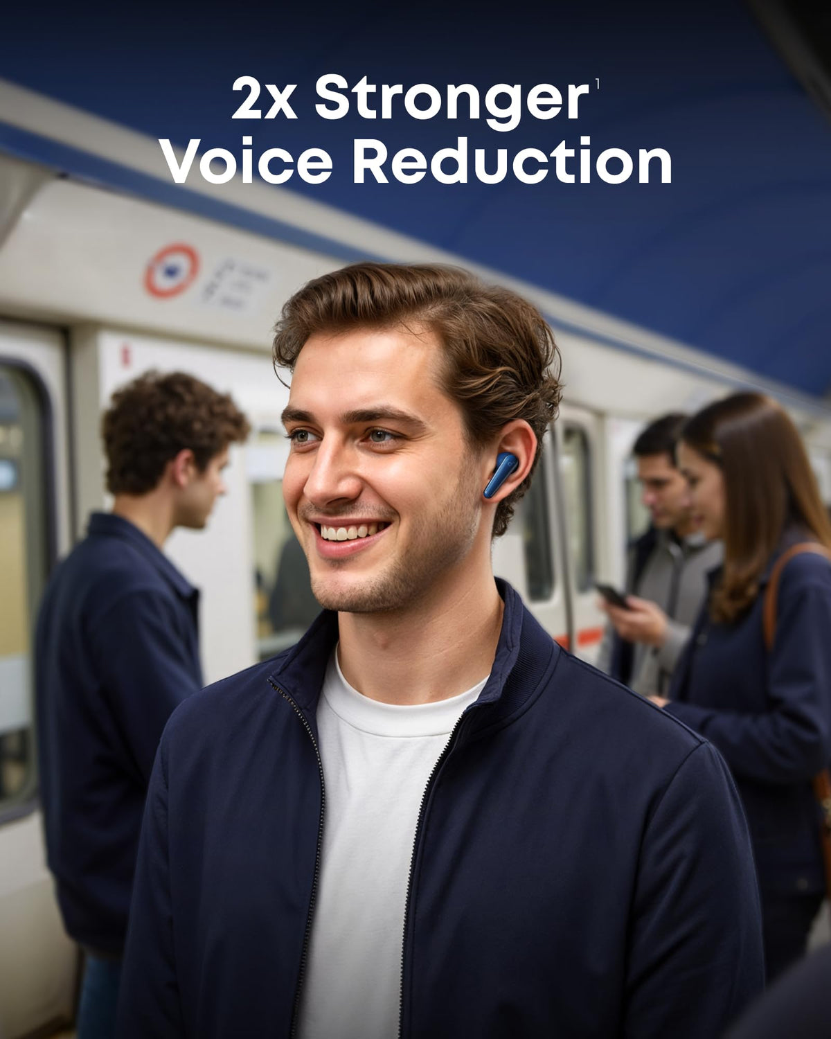 soundcore Liberty 5 by Anker, Noise-Cancelling Wireless Earbuds, 2x Stronger Voice Reduction, Real-Time Adaptive Noise Cancellation,Fast Charging,Dolby Audio, 6 Mic AI Calls (Abyss Blue)