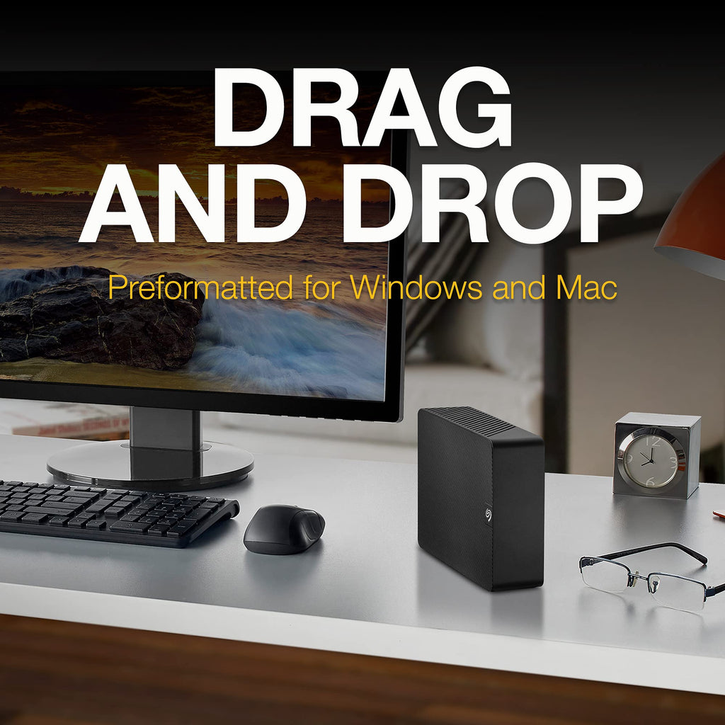 Seagate Expansion 6TB Desktop External Hard Drive in Black - USB3.0