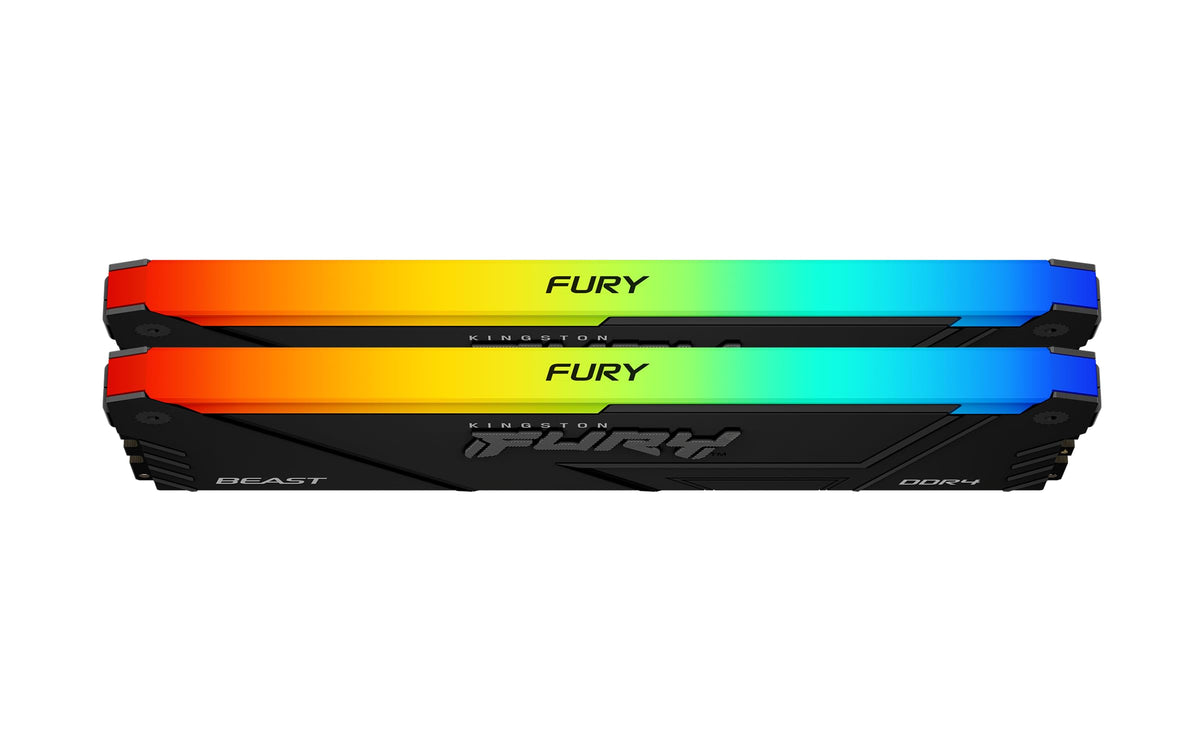 Kingston FURY Beast RGB 32GB 3200MT/s DDR4 CL16 DIMM (Kit of 2) Computer Memory KF432C16BB2AK2/32