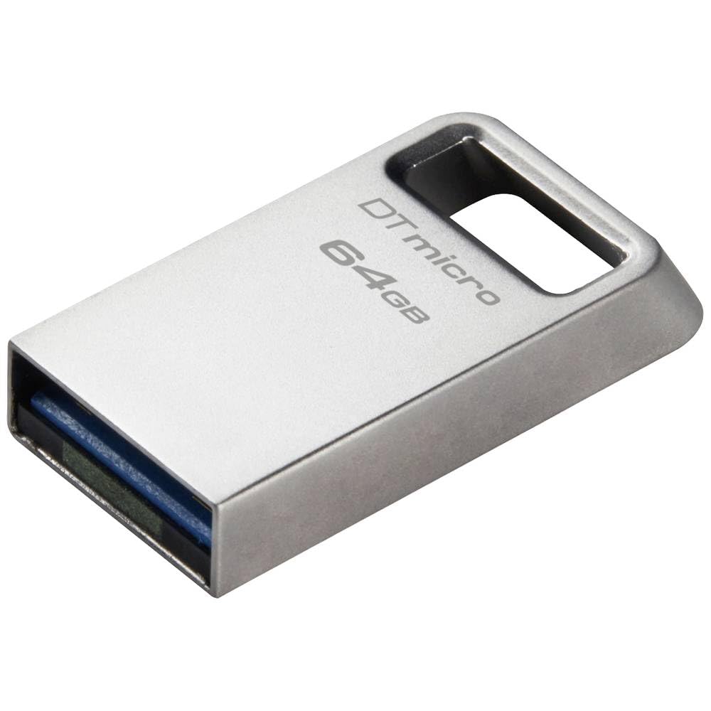 Kingston DataTraveler Micro USB Flash Drive 64GB 200MB/s Metal USB 3.2 Gen 1 - DTMC3G2/64GB