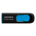ADATA 256GB USB 3.0 Memory Pen, UV128, Retractable, Capless, Black & Blue