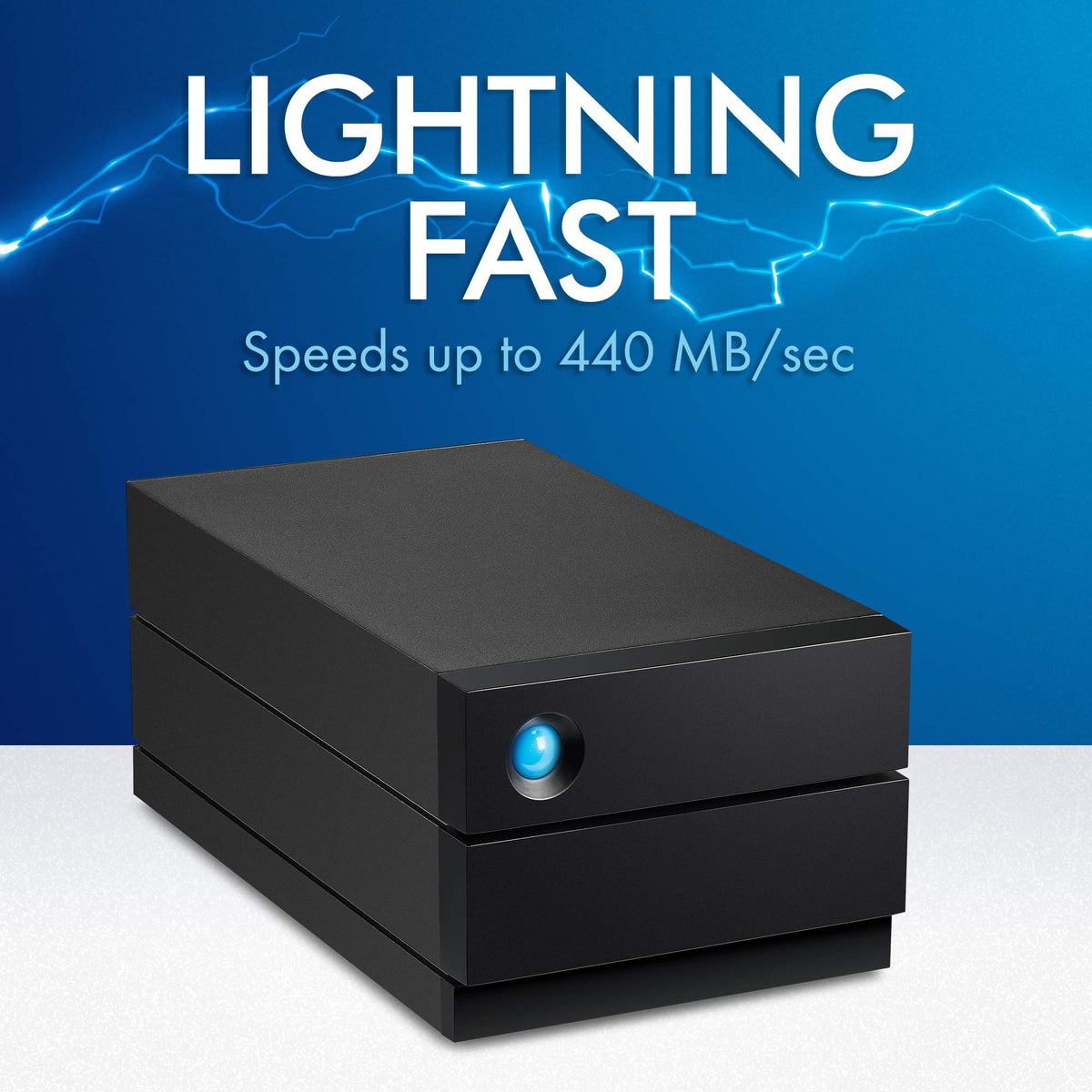 LaCie 2big RAID 40 TB External Hard Drive Desktop HDD – USB-C, 7,200 RPM Enterprise Class Drives, for Mac and PC Desktop, Rescue Services (STHJ40000800)