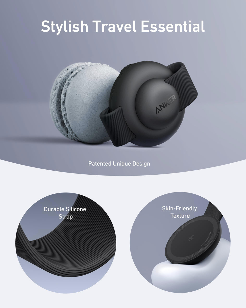 Anker MagSafe Compatible 3-in-1 Wireless Charging Station, Qi2 Certified 15W MagGo Charger, Foldable Travel Wireless Charging Pad for iPhone 17/16/15/14 Series, AirPods, Apple Watch (Not a Power Bank)