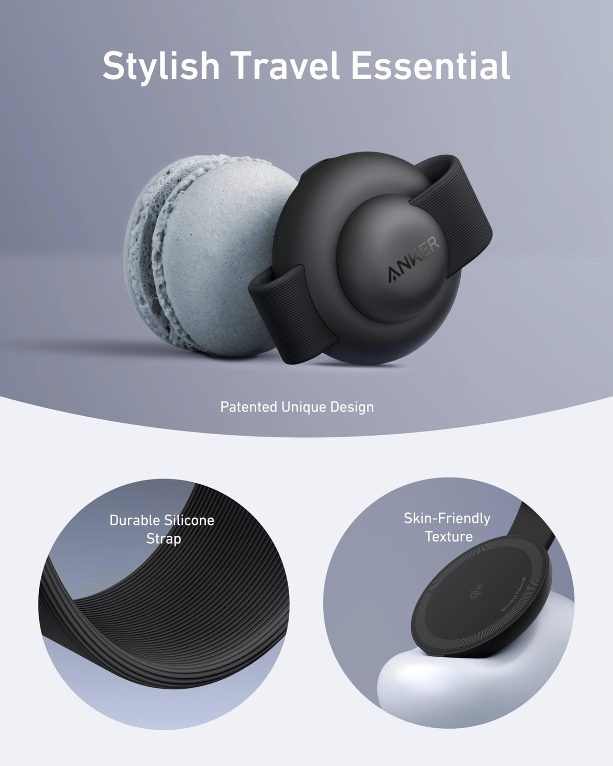 Anker MagSafe Compatible 3-in-1 Wireless Charging Station, Qi2 Certified 15W MagGo Charger, Foldable Travel Wireless Charging Pad for iPhone 17/16/15/14 Series, AirPods, Apple Watch (Not a Power Bank)