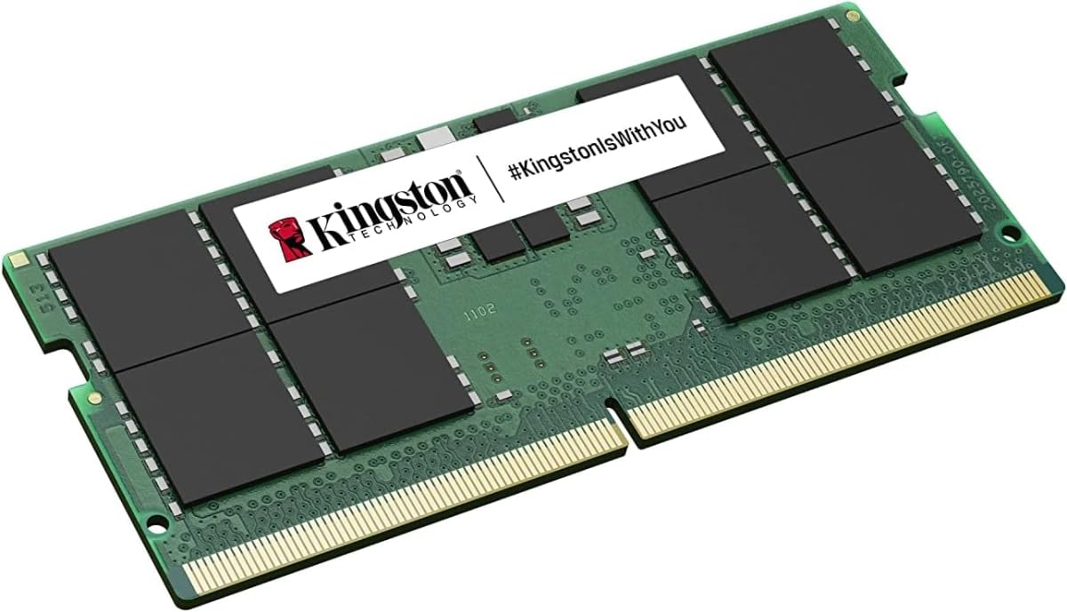 Kingston ValueRAM 32GB 5600MT/s DDR5 Non-ECC CL46 SODIMM 2Rx8 KVR56S46BD8-32 Laptop Memory