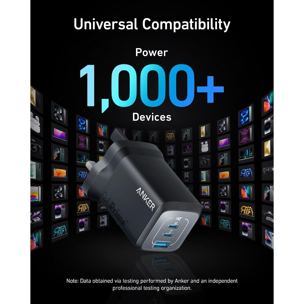 Anker 735 GaNPrime Charger, 67W, Black, UK Version
