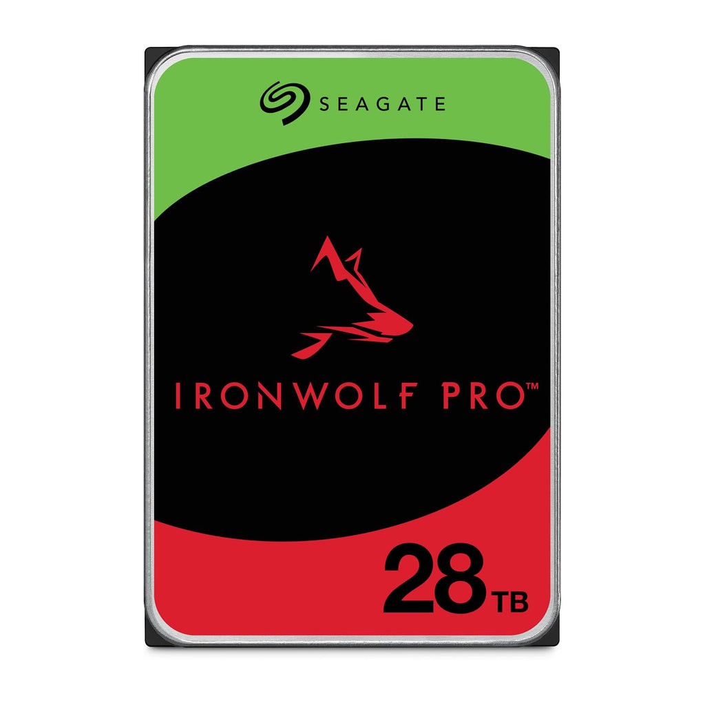 Seagate IronWolf Pro 28TB NAS Internal Hard Drive 3.5" 7200RPM CMR 512MB Cache SATA 6GB/S Includes Rescue Service ST28000NT000