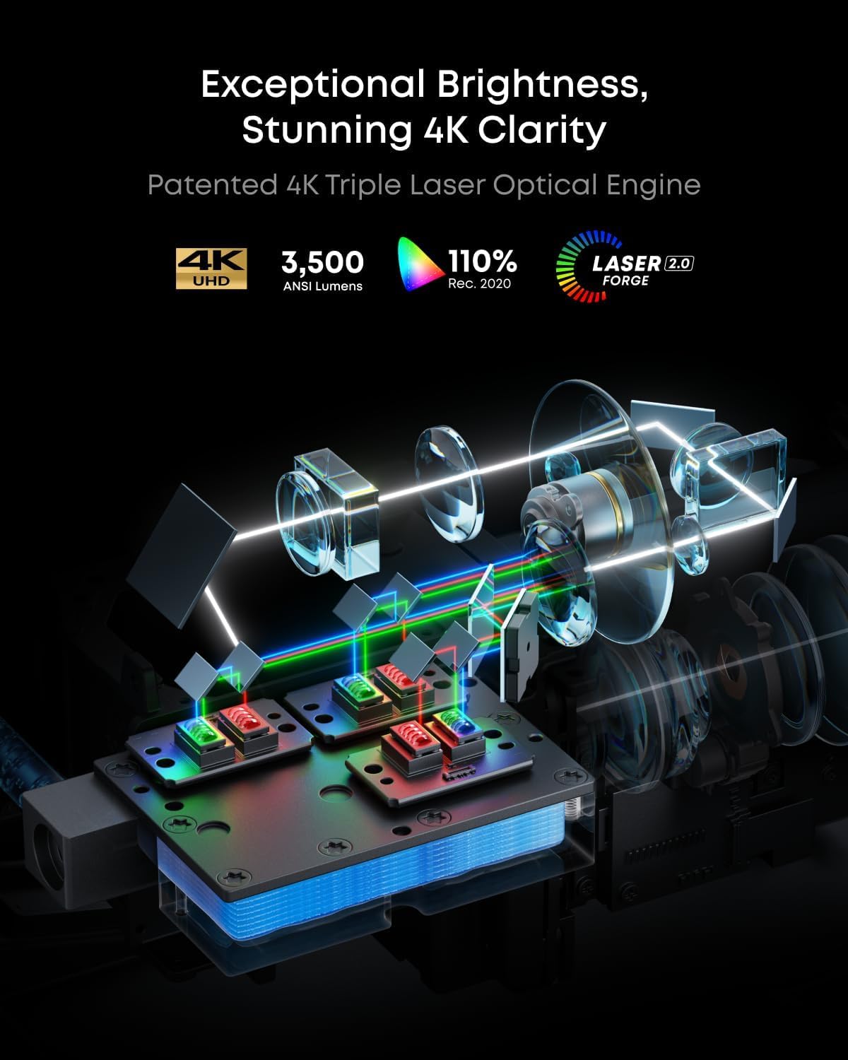 soundcore NEBULA X1 4K Triple Laser Projector with Dolby Vision