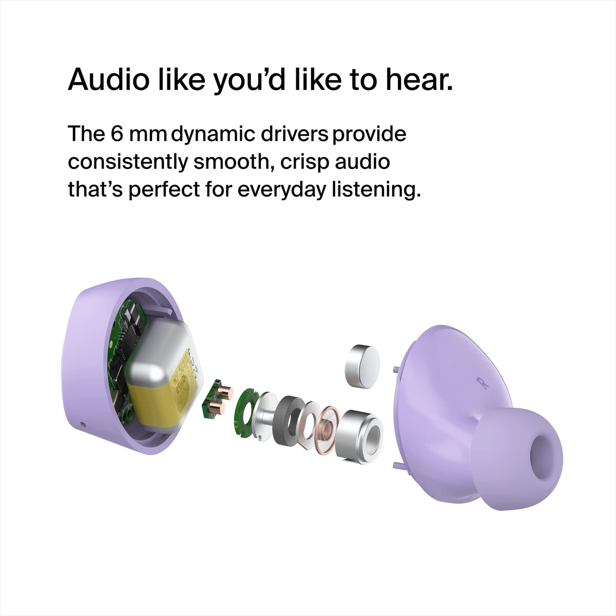 Belkin SoundForm Bolt True Wireless Earbuds, Wireless earphones with up to 28H of battery life and Mono Mode, IPX4 sweat and water resistance, Bluetooth headphones with mic for iPhone, Galaxy and more
