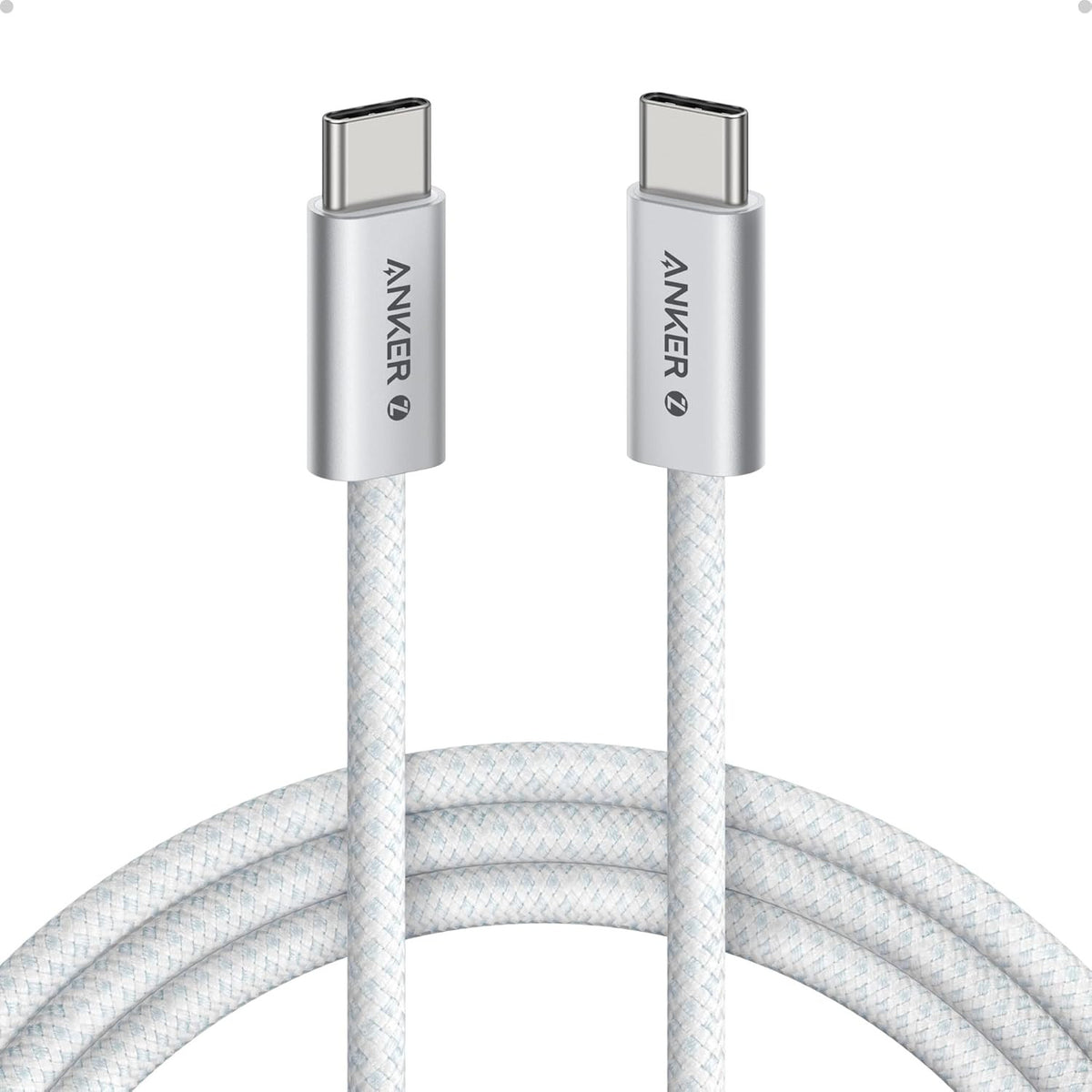 Anker Zolo USB C to USB C Cable, Braided and Dirt-Free Type-C Fast Charging Cabl