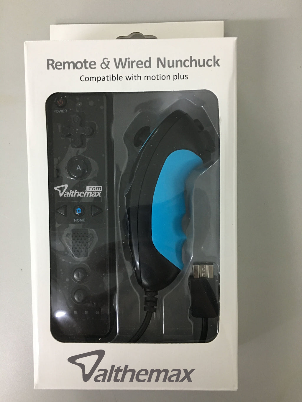 Althemax® Non-slip Anti-slip Comfort Grip remote controller nunchuk Basic Black for Nintendo Wii / Wii Mini / Wii U