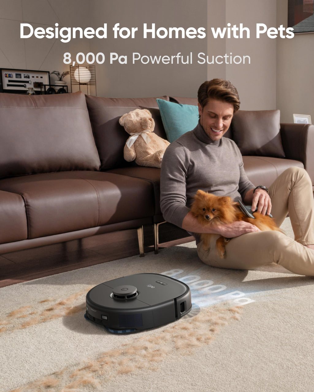eufy X10 Pro Omni Robot Vacuum Cleaner With Mop, Carpet Detection