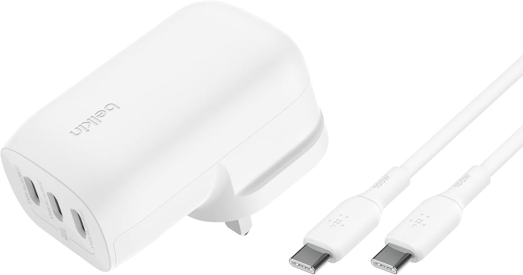 Belkin BoostCharge 3-Port Compact Power-Ban 20K with PD 20W, Portable Charger
