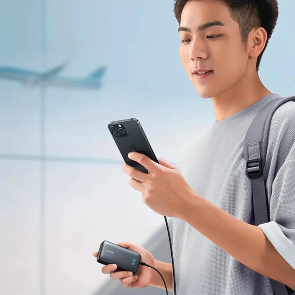 Anker Power Bank, 533 Power Bank (PowerCore 30W), Power IQ 3.0 Portable Charger with PD 30W Max Output, 10,000mAh Battery Pack for iPhone 16/15/14/13 Series, Dell, Microsoft Surface, iPad Pro,and More