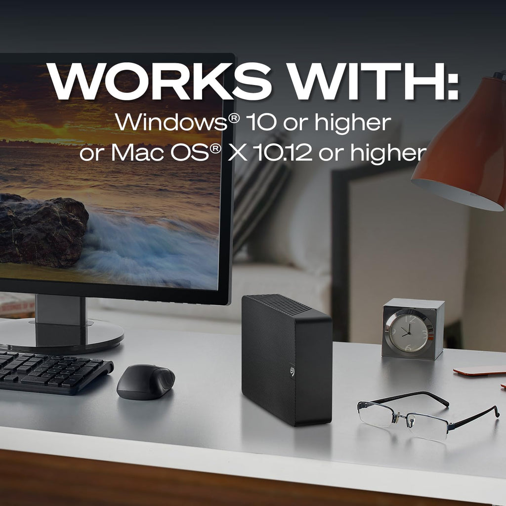 Seagate 20TB Expansion Desktop Hard Drive | USB 3.0 (STKP20000400)