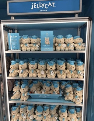 JELLYCAT Airlines x HARRODS Bartholomew Bear Junior Pilot Exclusive NEW