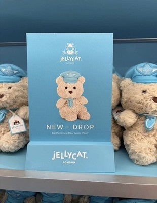 JELLYCAT Airlines x HARRODS Bartholomew Bear Junior Pilot Exclusive NEW