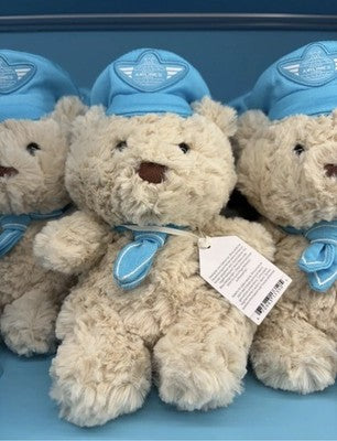 JELLYCAT Airlines x HARRODS Bartholomew Bear Junior Pilot Exclusive NEW