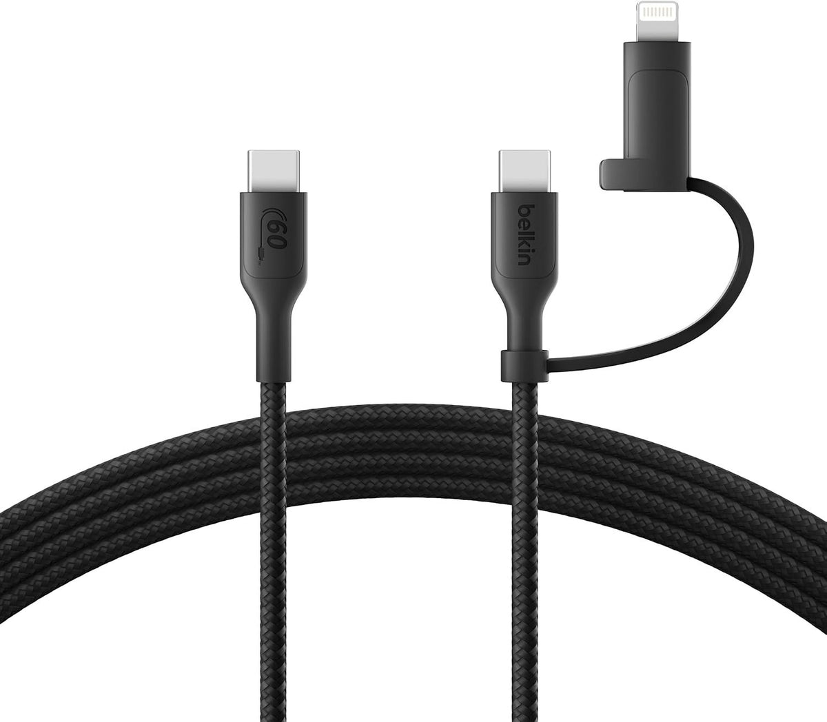 Belkin BoostCharge Pro  2-in-1 Cable with USB-C and Lightning Connector For iPho
