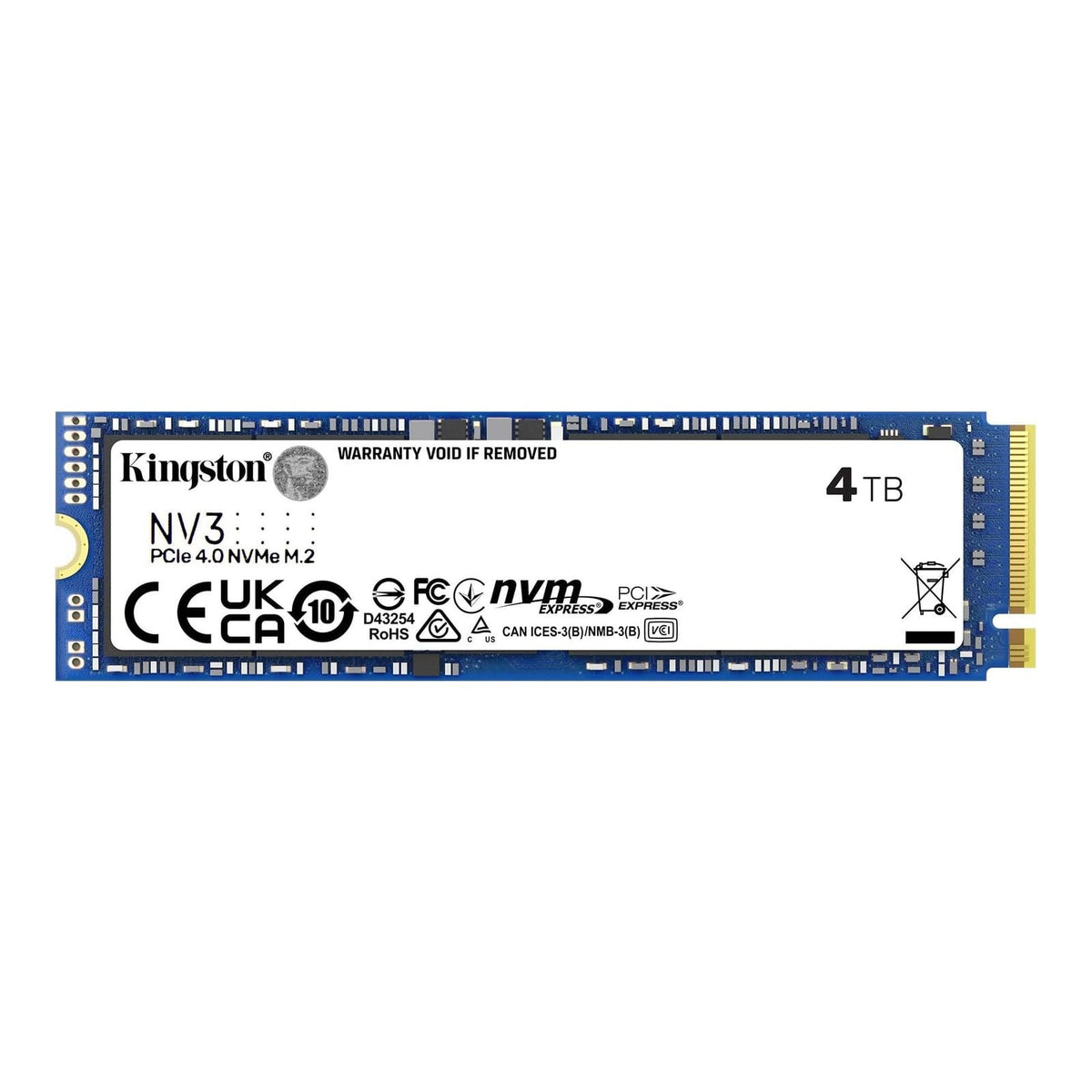Dysk SSD Kingston NV3 M.2 2280 PCIe 4.0x4 NVMe 4TB (6000/5000MB/s) Kingston