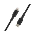 Belkin BoostCharge Braided USB-C to Lightning Cable 1m Black (CAA004BT1MBK)