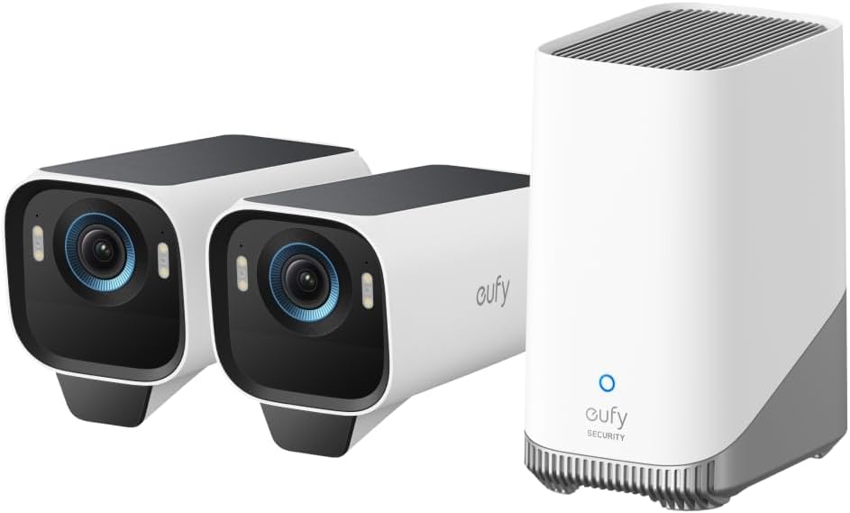 eufy Security eufyCam S3 Pro Solar Security Camera Outdoor (2-Cam kit)