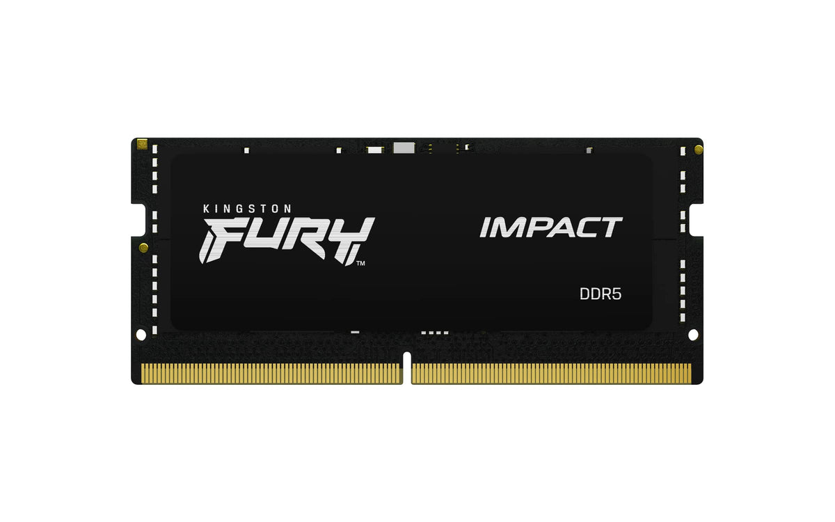 Kingston FURY Impact 16GB (2x8GB) 4800MT/S DDR5 CL38 SODIMM Notebook Gaming Memory Kit of 2 - KF548S38IBK2-16, Black