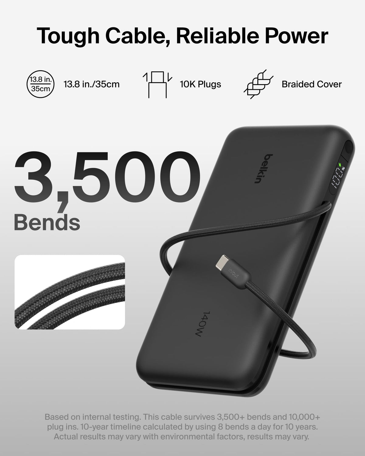 Belkin UltraCharge Pro 25000mAh Power Bank Fast Charging for Laptop - Black