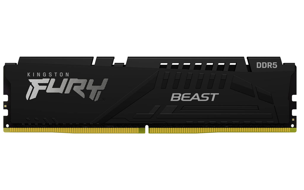 Kingston FURY Beast Black DDR5 32GB (2x16GB) 5200MT/s CL40 DIMM Desktop Gaming Memory Kit of 2 Intel XMP - KF552C40BBK2-32