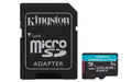 Kingston Canvas Go Plus microSDXC Memory Card Gen4 200MB/s A2 U3 V30 1TB Card + Adapter-SDCG4/1TB