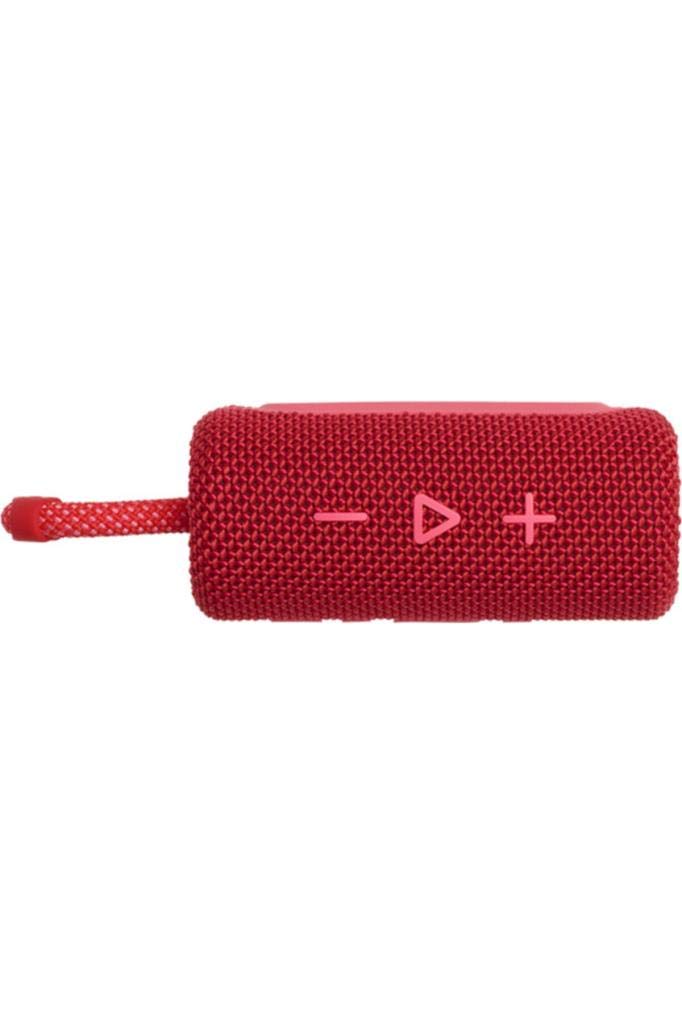 JBL GO 3 Wireless Bluetooth Portable Speaker with Integrated Loop for Travel with USB C Charging Cable, Red