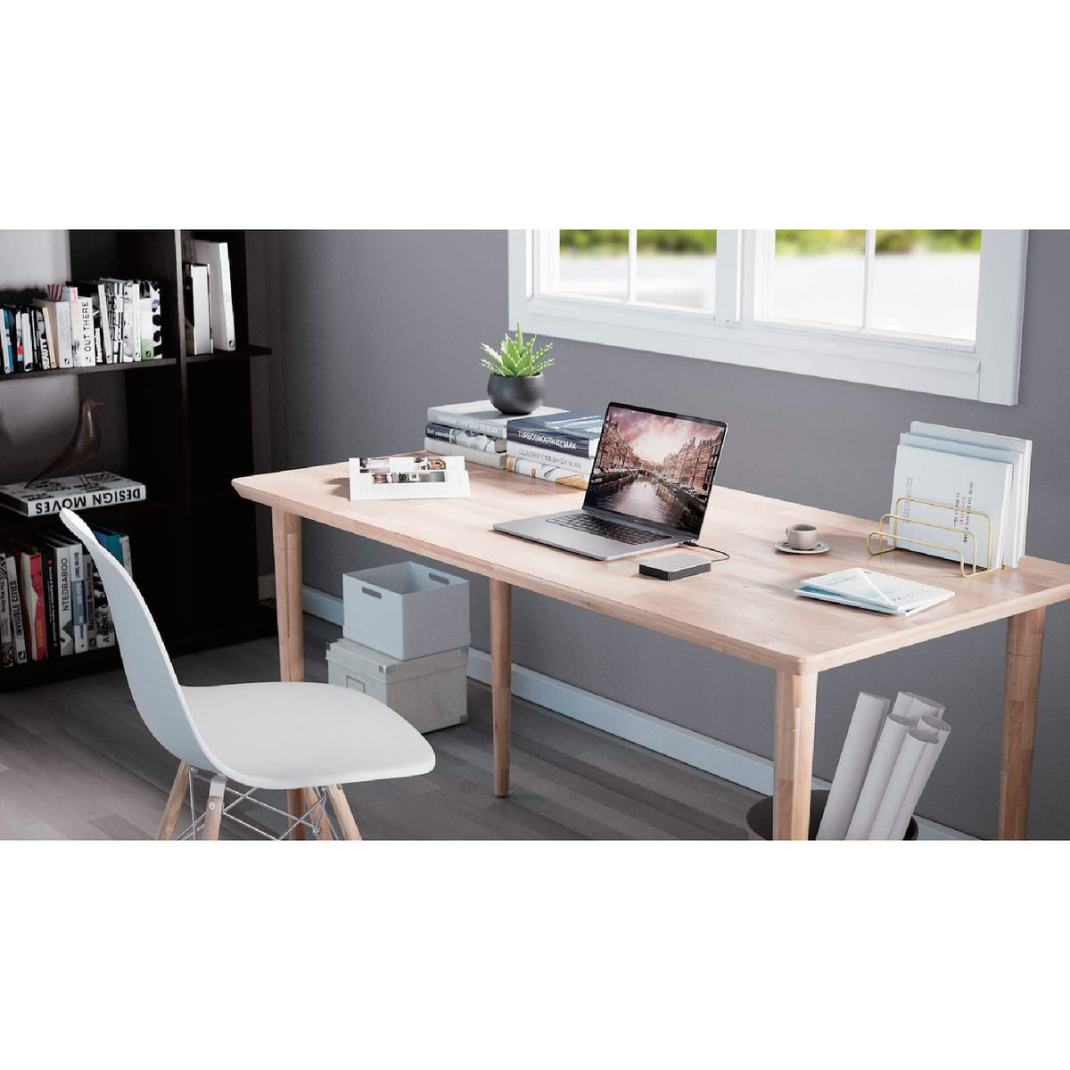 LaCie Mobile Drive Moon 1TB, External Hard Drive Portable, PC Mac iPad & iPhone, Data Rescue Services (STLP1000400)
