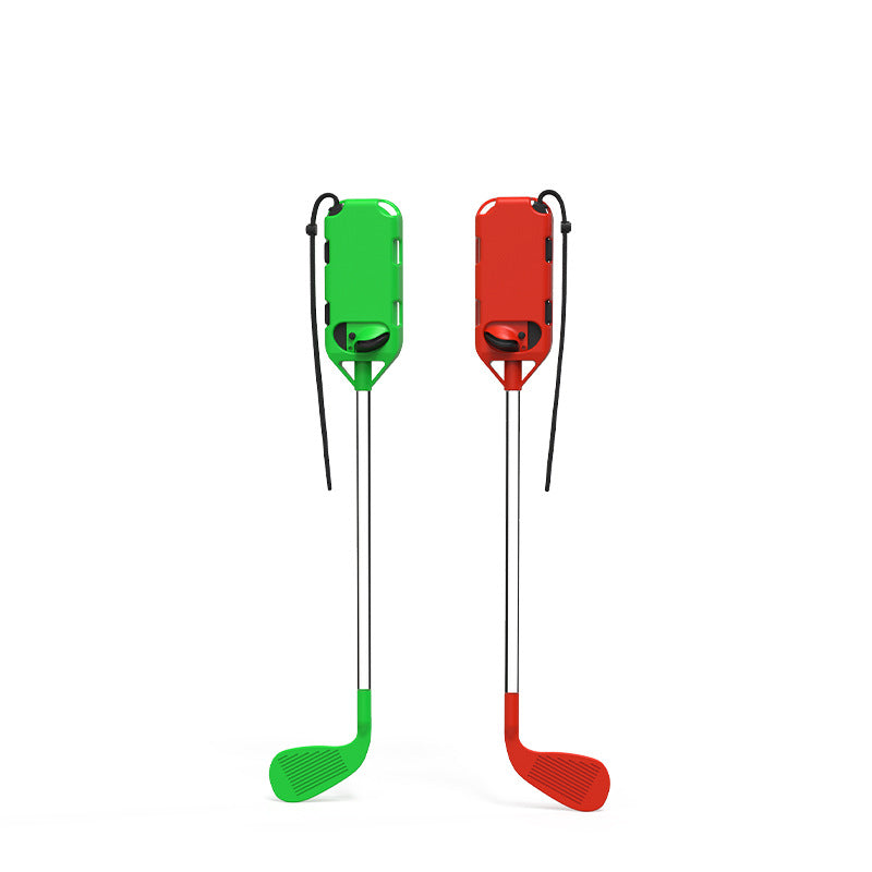 Switch Golf Club Red & Green Set of 2 for Mario Golf Nintendo Switch Joycon controller      Brand: iPlay  (Joycon Controller not included)