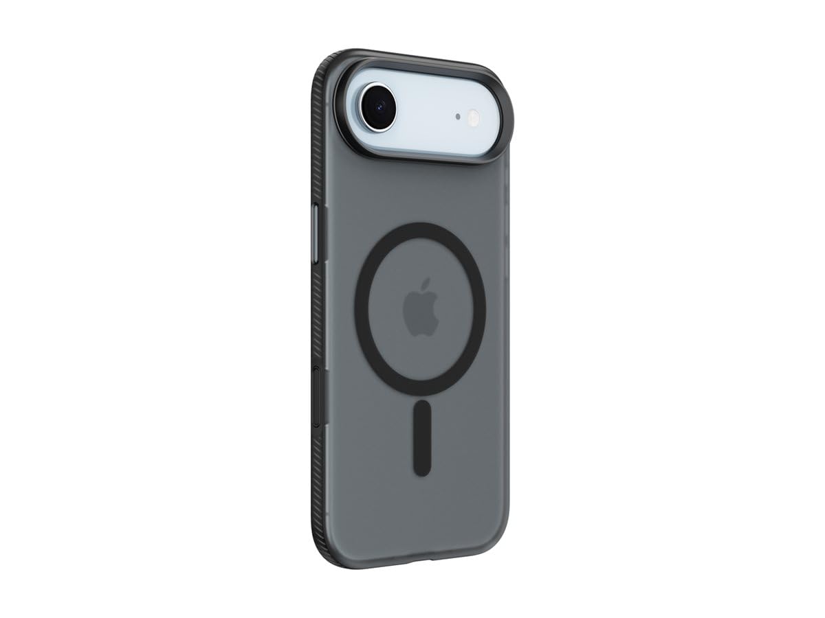 Belkin SheerForce Grip MagSafe Compatible iPhone Air Case with Slim Design & Anti-Slip Side Lines - Magnetic, Transparent, & Shockproof Protective iPhone Case - Black