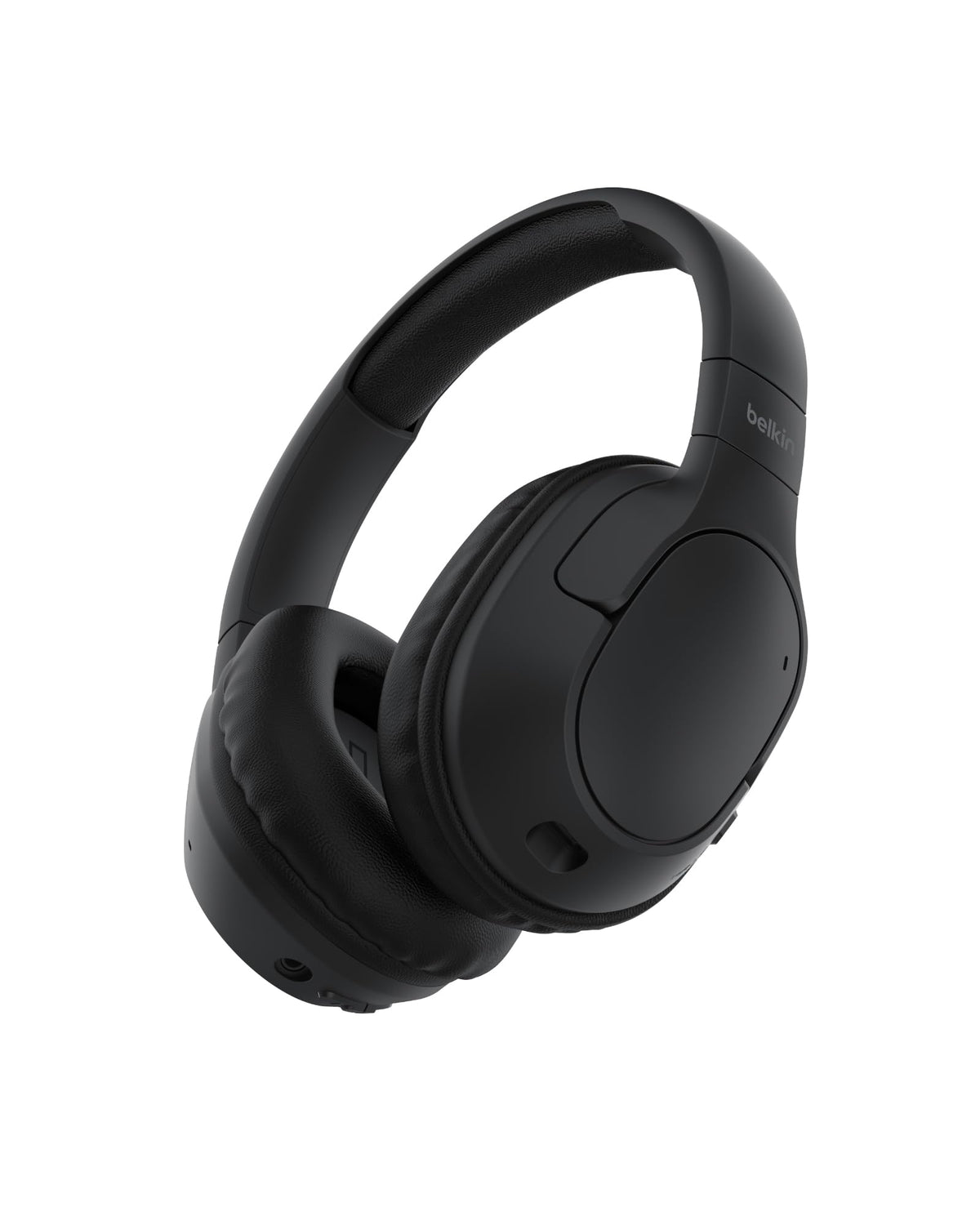Belkin SoundForm Surround Bluetooth Over-Ear Headphones, Environmental Noise Cancelling Headphones, Wireless with 60H Playtime and Soft Ear Cups for iPhone, Galaxy, iPad, Travel, Home or Office, Black
