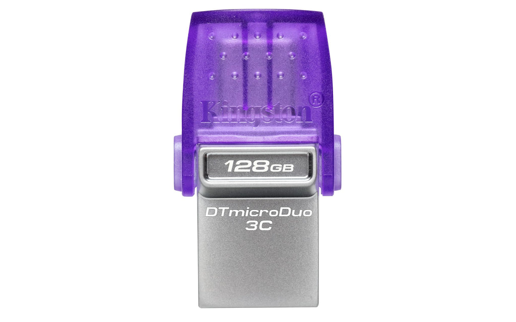 Kingston DataTraveler microDuo 3C USB Flash Drive 128GB USB Gen 3 Type-C and Type-A - DTDUO3CG3/128GB