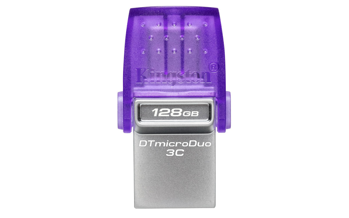 Kingston DataTraveler microDuo 3C USB Flash Drive 128GB USB Gen 3 Type-C and Type-A - DTDUO3CG3/128GB