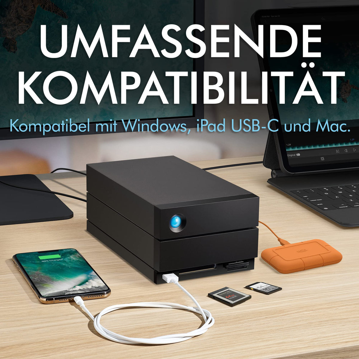 LaCie 40TB 2big Dock | Thunderbolt 3 (STLG40000400)