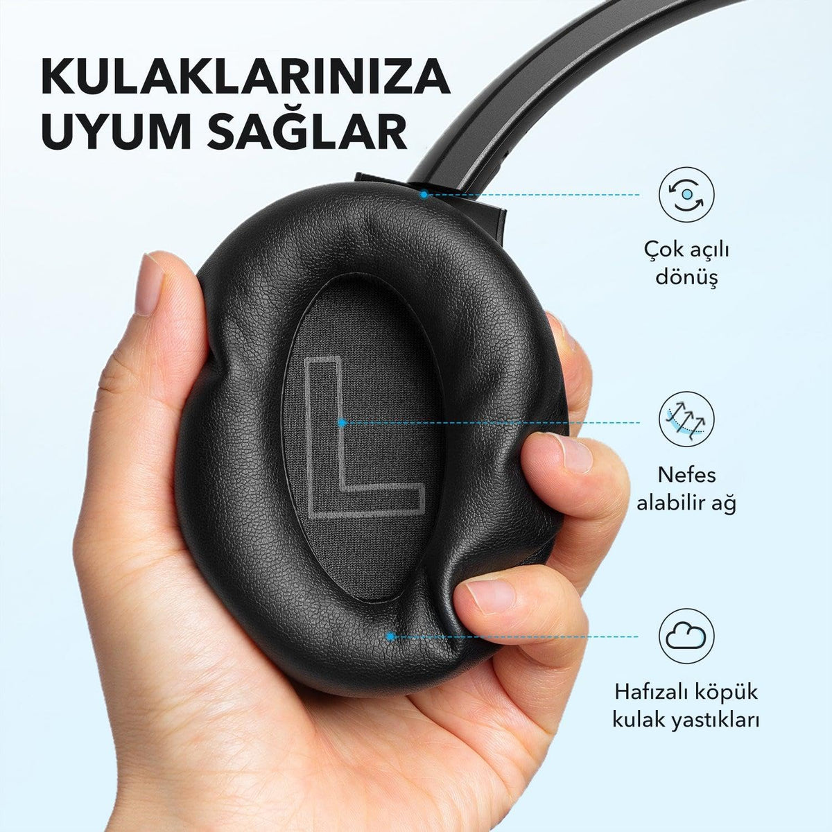 Anker Soundcore Q21i NC Headphones Black - A3004