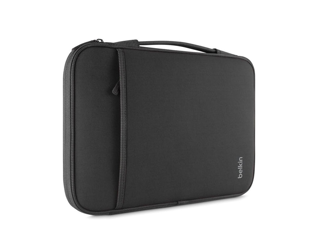 Belkin Slim Protective Sleeve with Carry Handle and Zipped Storage for Chromebooks, Netbooks and Laptops Upto 11 inch - Black