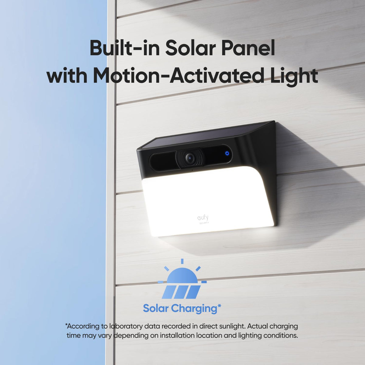 eufy Security Solar Wall Light Cam S120, 1080P Camera, Forever Power