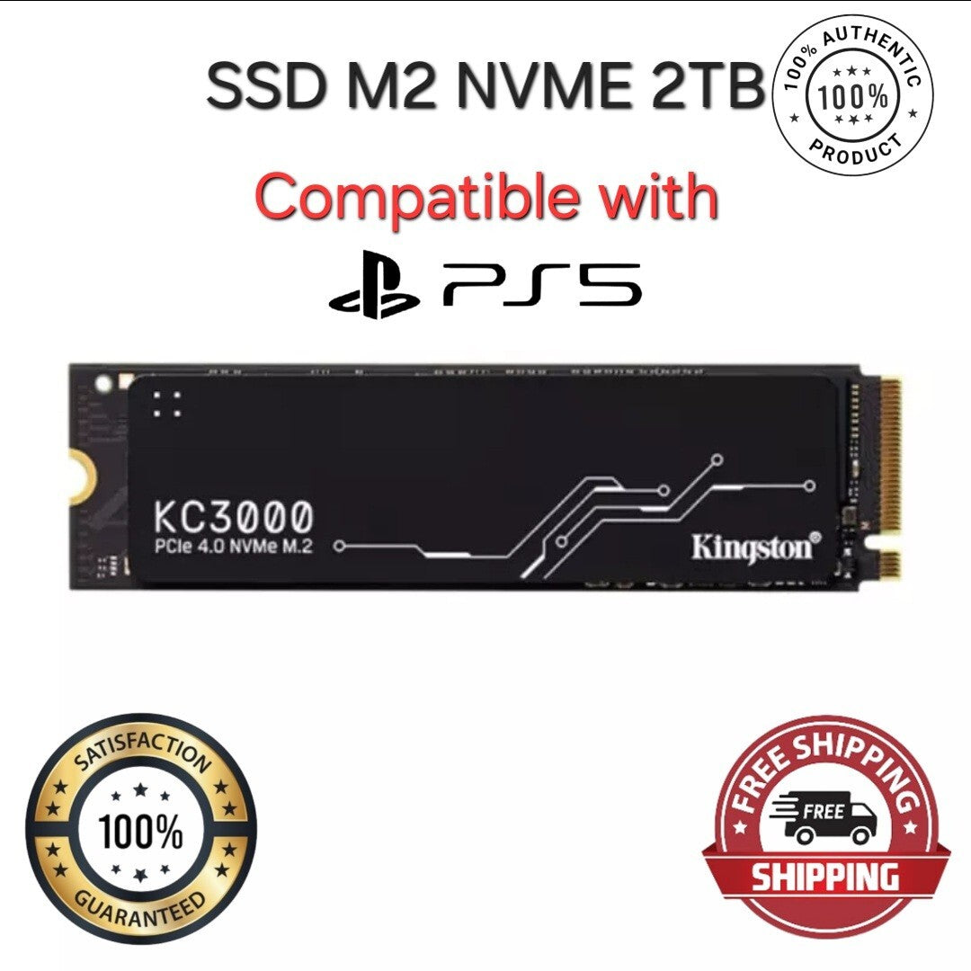 Kingston 2TB  KC3000 PCIe 4.0 NVMe M.2 2280 SSD Speed up to 7000 MB/s