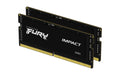 Kingston FURY Impact 16GB (2x8GB) 4800MT/S DDR5 CL38 SODIMM Notebook Gaming Memory Kit of 2 - KF548S38IBK2-16, Black
