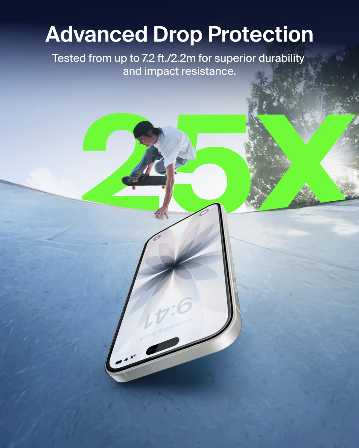 Belkin ScreenForce UltraGlass 2 Treated iPhone 17 and iPhone 16 Pro Screen Protector, scratch-resistant, 9H hardness tested glass, slim design, with bubble-free application, full screen coverage