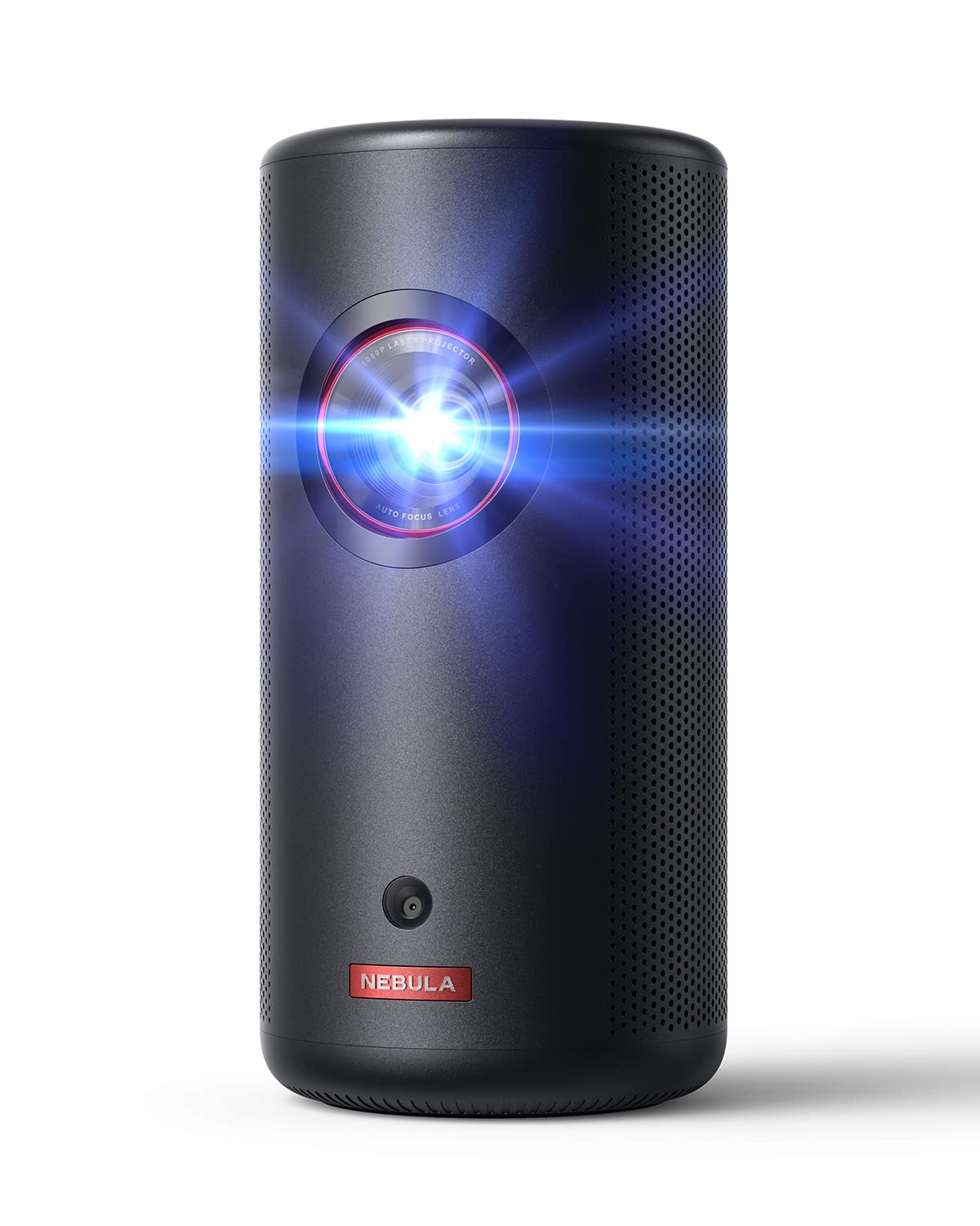NEBULA Capsule 3 Laser Projector, Upgraded with Google TV and Official Netflix, Mini Smart TV Projector with Wi-Fi, Outdoor Portable Projectors, Dolby Digital, 120-Inch Screen, 2.5H Built-In Battery