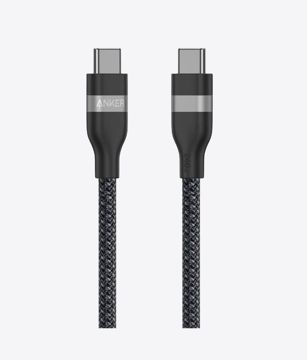 Anker USB-C to USB-C Cable (240W Upcycled-Braided Cable) 3ft