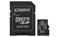 Kingston Canvas Select Plus microSD Memory Card 512GB microSDXC Gen3 150MB/s A1 Card + Adapter - SDCS3/512GB